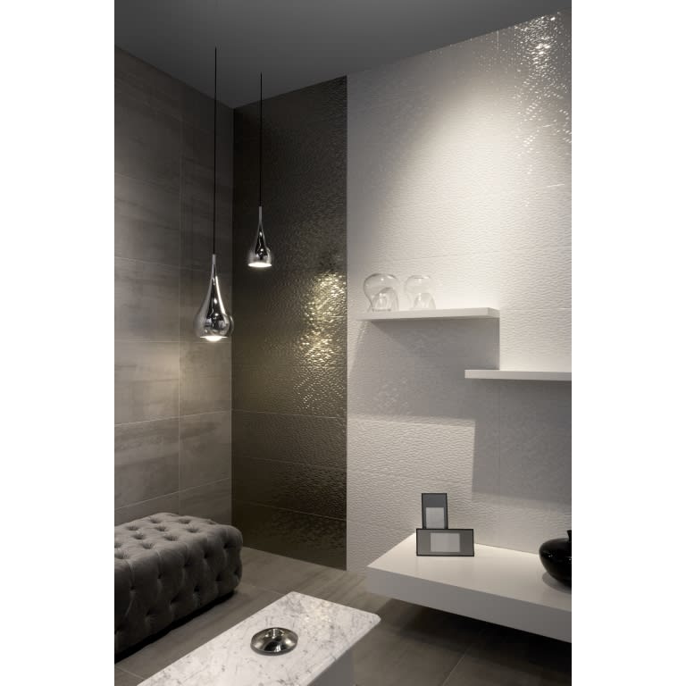 ARTWORK HEXAGON WHITE 12X35