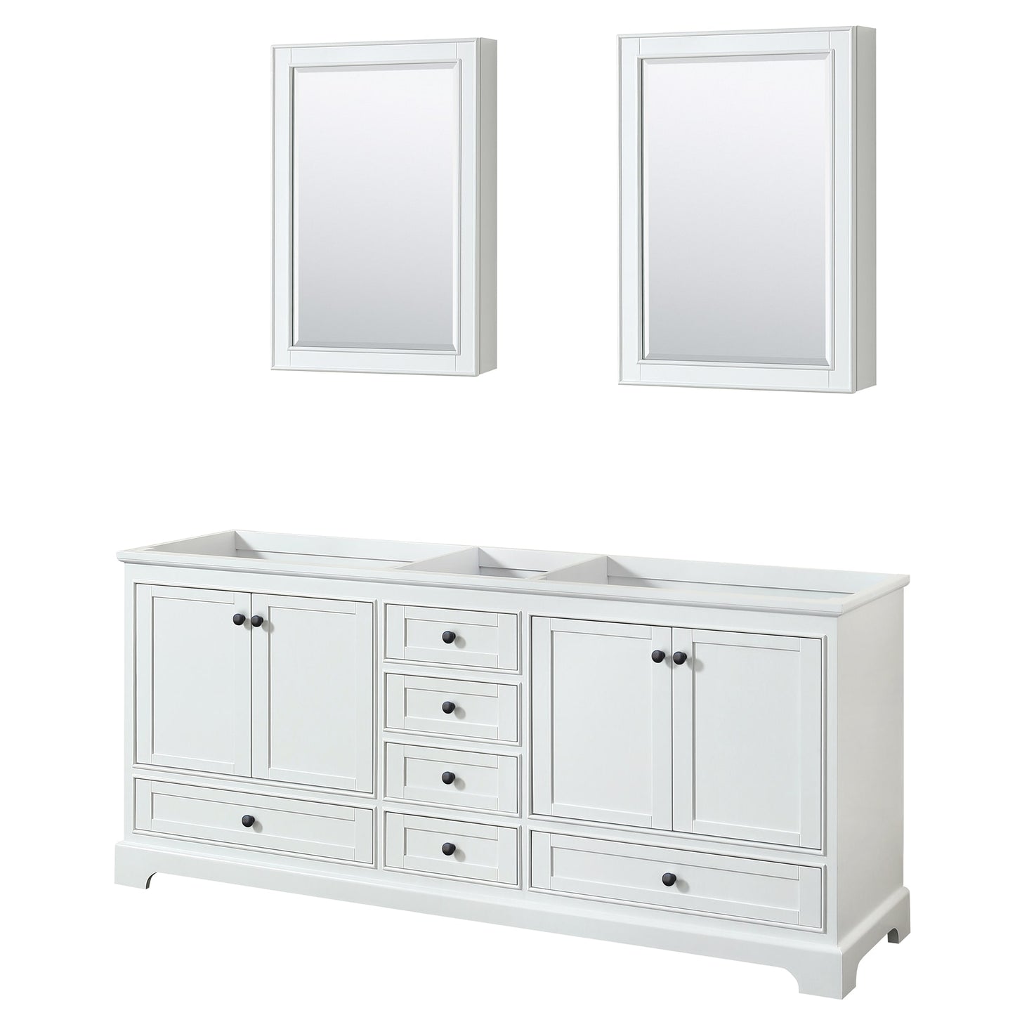 Deborah Double Bathroom Vanity - 79W x 34.25H x 21.63D