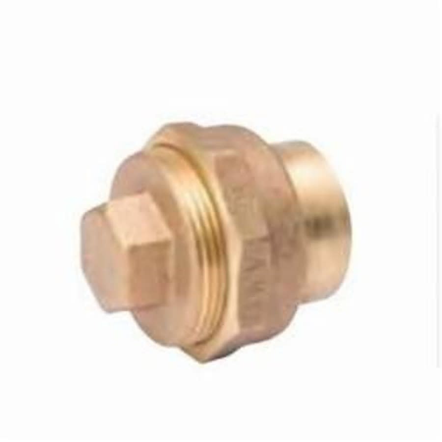 DWV Cleanout Adapter, 1-1/2 x 1 in, Fitting x Cleanout, Copper