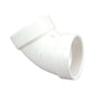 60 deg Elbow, 2 in, Hub, DWV, PVC