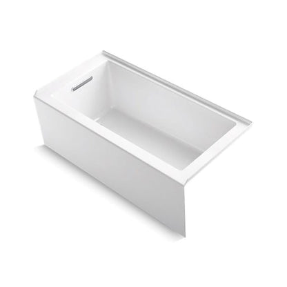 Underscore® Alcove Tub, 60 x 30 x 21 in, Left Hand Drain, White