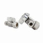 Quarter Turn Straight Stop, 5/8 x 1/2 in, Comp, Chrome