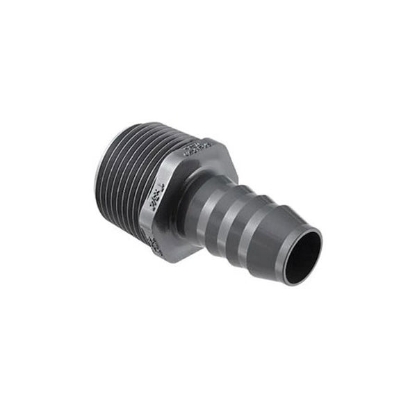 Male Adapter, 1/2 x 3/4 in, Insert x MNPT, SCH 40/STD, PVC