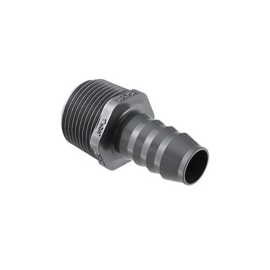 Male Adapter, 3/4 x 1/2 in, Insert x MNPT, SCH 40/STD, PVC