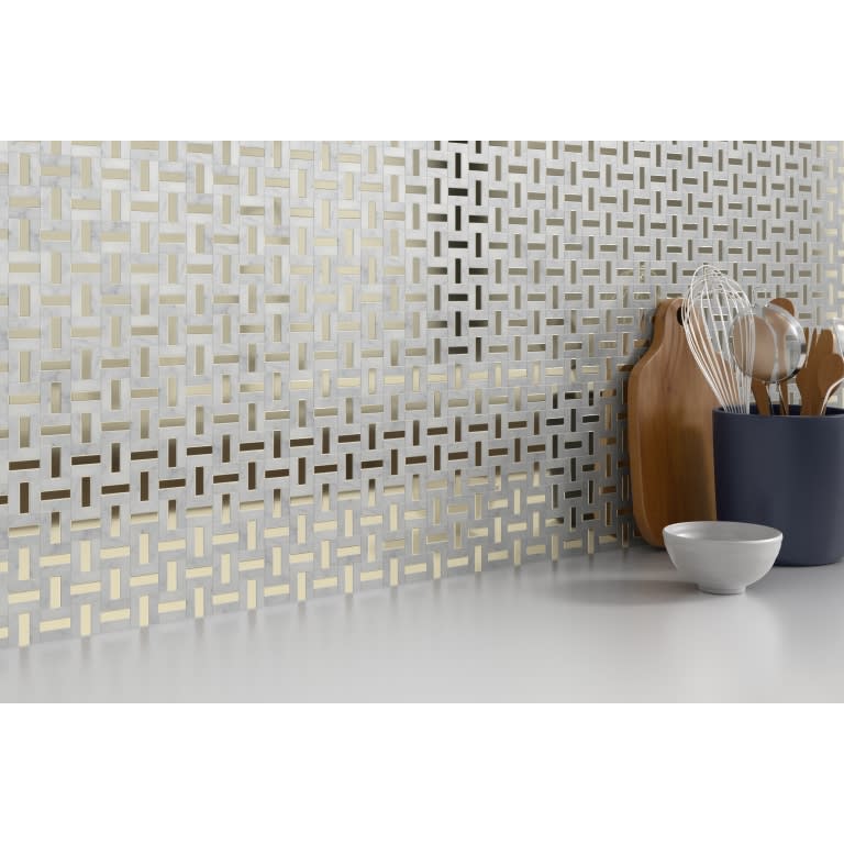 LINK WHITE&GLD PATTERN MO/1217