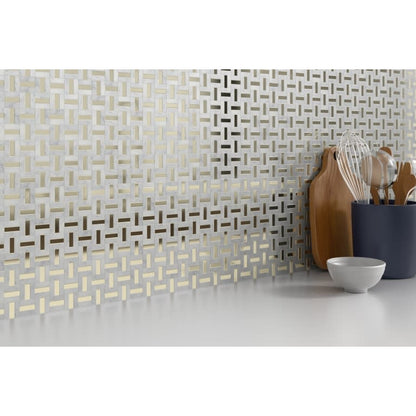 LINK WHITE&GLD PATTERN MO/1217