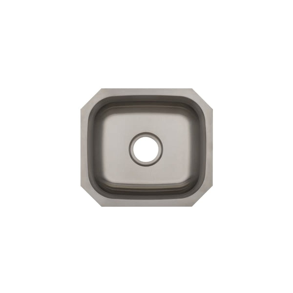 Plomosa 18" Rectangular Stainless Steel Undermount Bar Sink