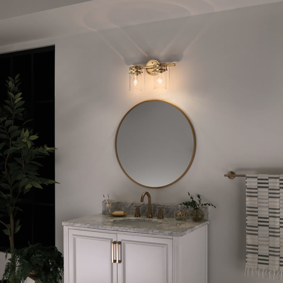 Brinley 2 Light 16" Wide Bathroom Vanity Light