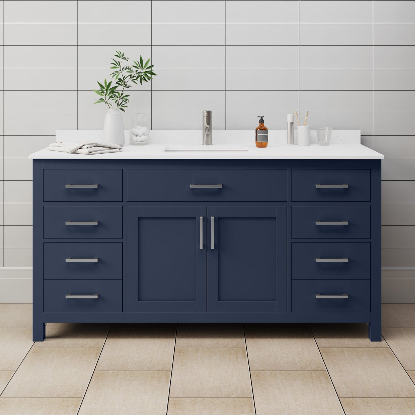 Beckett Single Bathroom Vanity - 66W x 35H x 22D