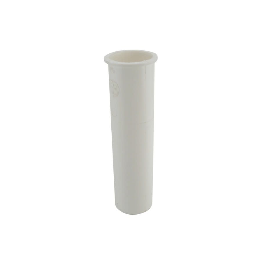 Tubular Tailpiece, 1-1/2 in, Tube x Flange, White