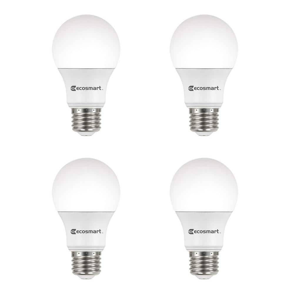 60-Watt Equivalent A19 Dimmable Energy Star LED Light Bulb Bright White (4-Pack)