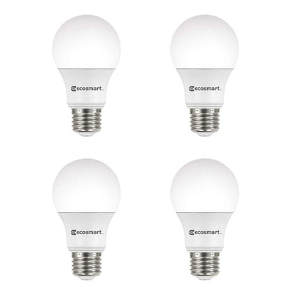 60-Watt Equivalent A19 Dimmable Energy Star LED Light Bulb Bright White (4-Pack)