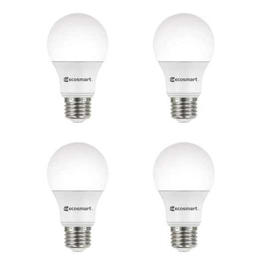 60-Watt Equivalent A19 Dimmable Energy Star LED Light Bulb Bright White (4-Pack)