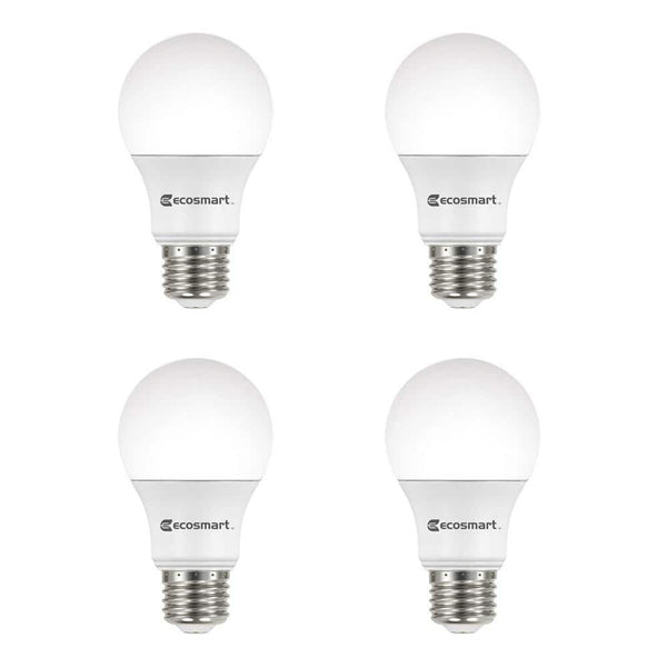 60-Watt Equivalent A19 Dimmable Energy Star LED Light Bulb Bright White (4-Pack)