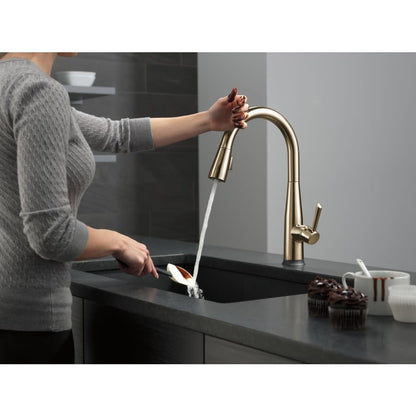 Essa Pull-Down Kitchen Faucet with On/Off Touch Activation and Magnetic Docking Spray Head