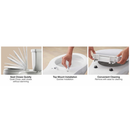 Cachet Elongated Closed-Front Toilet Seat with Soft Close and Quick Release