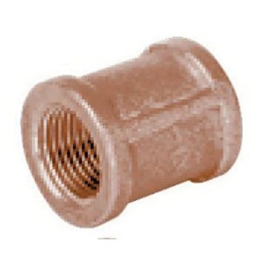 Coupling, 2 in, FNPT, Lead Free Brass, Rough Brass