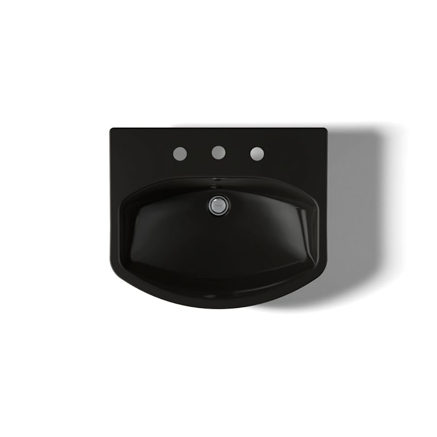 Cimarron 21" Pedestal Bathroom Sink with 3 Holes Drilled and Overflow