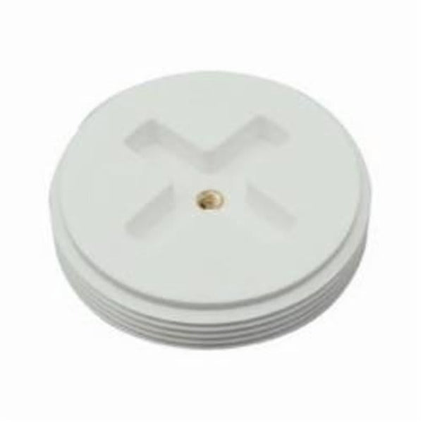 Countersunk Plug with Brass Insert, 1-1/2 in, MNPT, DWV, PVC