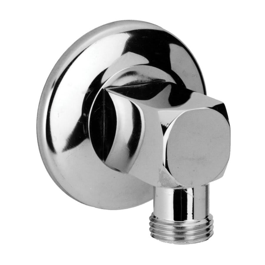 Versatile™ Supply Elbow With Wall Flange, 1/2 in, FNPT Inlet x NPSM Outlet, Brass, Polished Chrome