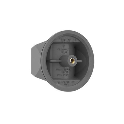 TESTRITE® Cleanout Plug With Brass Insert, 4 in, DWV, PVC