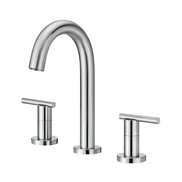 Parma® Widespread Lavatory Faucet, ADA, 2 Handle, 3-Hole, 1.2 gpm, Brushed Nickel