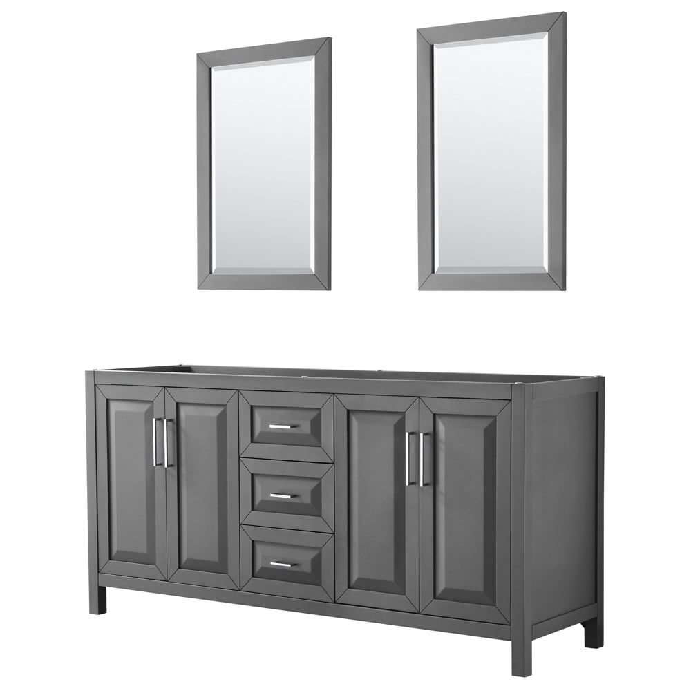 Daria Double Bathroom Vanity - 71W x 35H x 21.5D