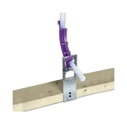 PEXRITE® 90 deg Bracket With 1-3/8 in, Keyed Hole, 25 lb, Cold Rolled Steel, Galvanized