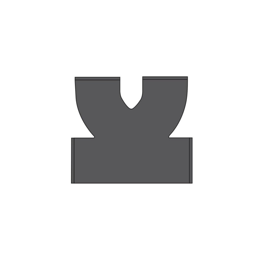 Texas Twin Cleanout, 4 in, No Hub, Cast Iron