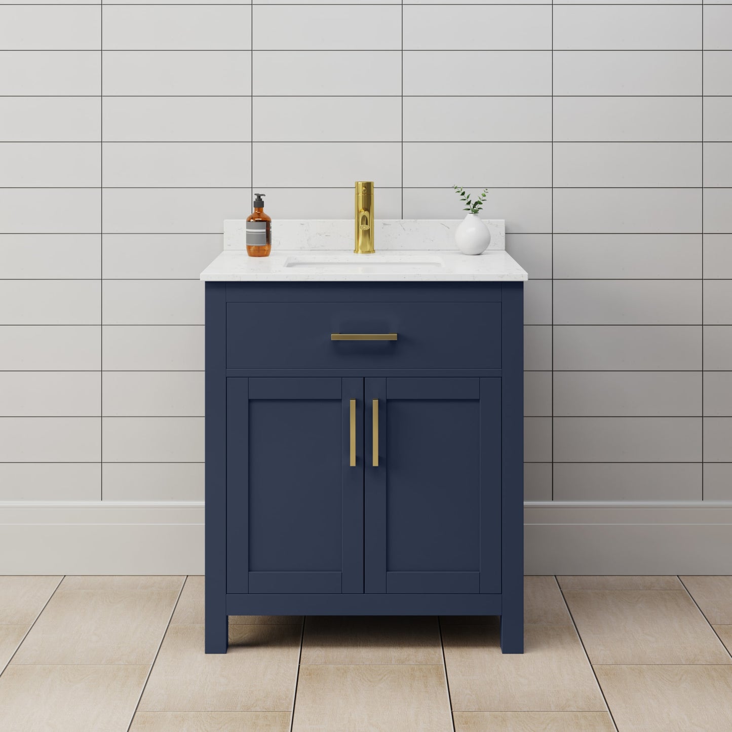 Beckett Single Bathroom Vanity - 30W x 35H x 22D