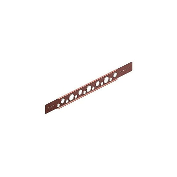 Flat Bracket, 1/2 to 1 in Hole, 25 lb, Cold Rolled Steel, Copper-Bonded™ Domestic