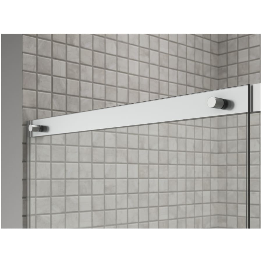 Elate 56-3/4" High x 59-5/8" Wide Sliding Semi Frameless Tub Door with Clear Glass