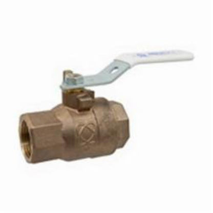 2-Piece Ball Valve, 1/4 in, FNPT, Full Port, Bronze Ball, Bronze