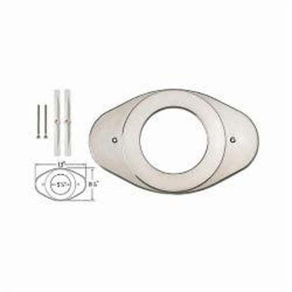 Replacement Shower Renovation Cover Plate, 5-1/8 in, 13 in L x 8-1/8 in H, Stainless Steel