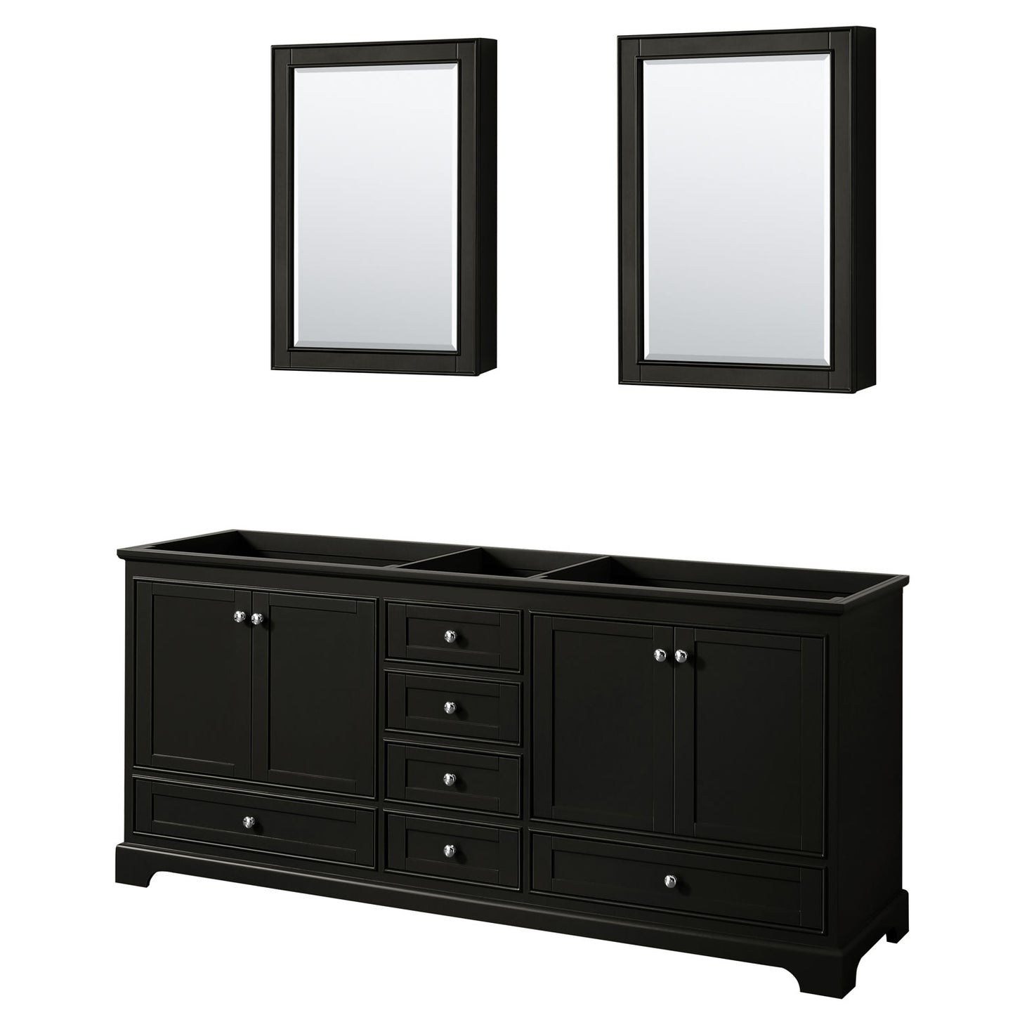 Deborah Double Bathroom Vanity - 79W x 34.25H x 21.63D