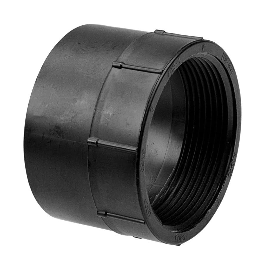 DWV Female Adapter, 2 in, Hub x FNPT, ABS