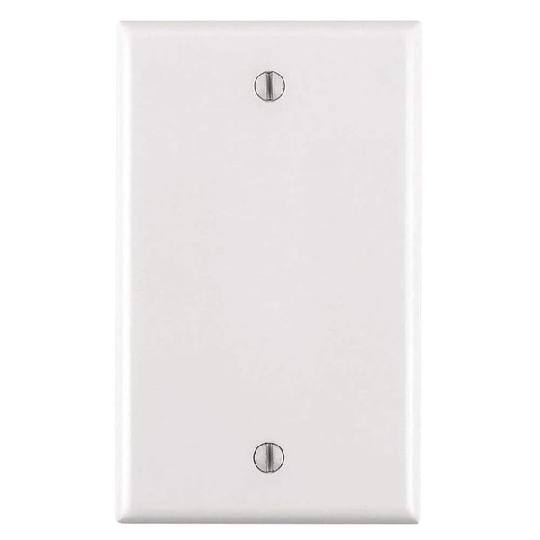 1-Gang Blank Wall Plate, White