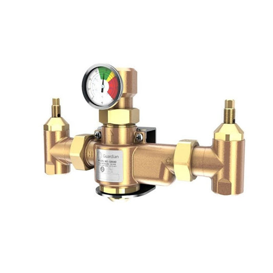 Bi-Metal Tempering Valve, Activates at Temperature 85 deg F, 1-1/4 in