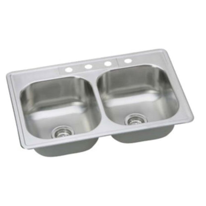 Bealeton 33" Drop In Double Basin Stainless Steel Kitchen Sink