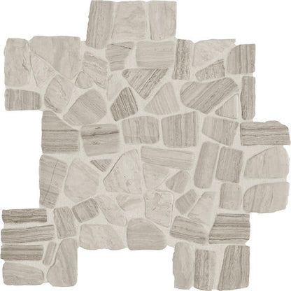 Decorative Accents Chenille White River Pebble Irregular Shape Polished