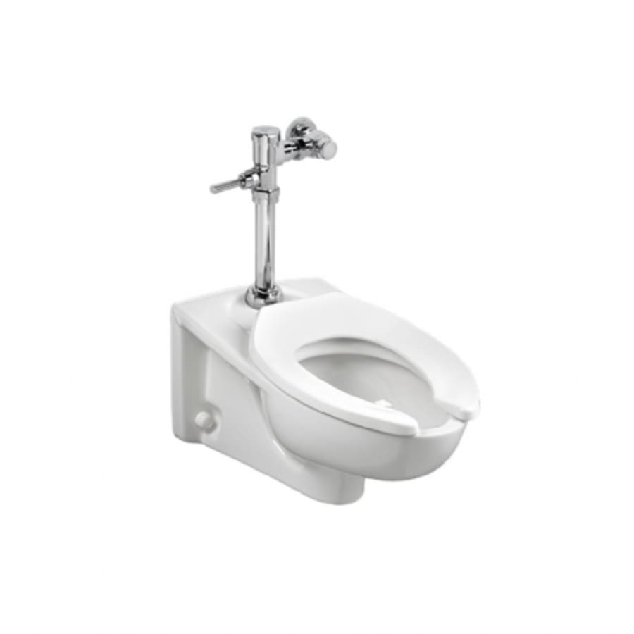 Afwall Millennium Elongated Toilet Bowl Only With EverClean Surface and Top Spud - Less Seat and Flushometer