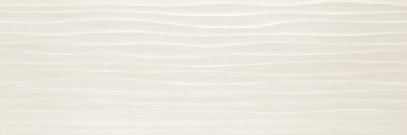 Materika Off White Rectangle, Wave 16X48 Textured