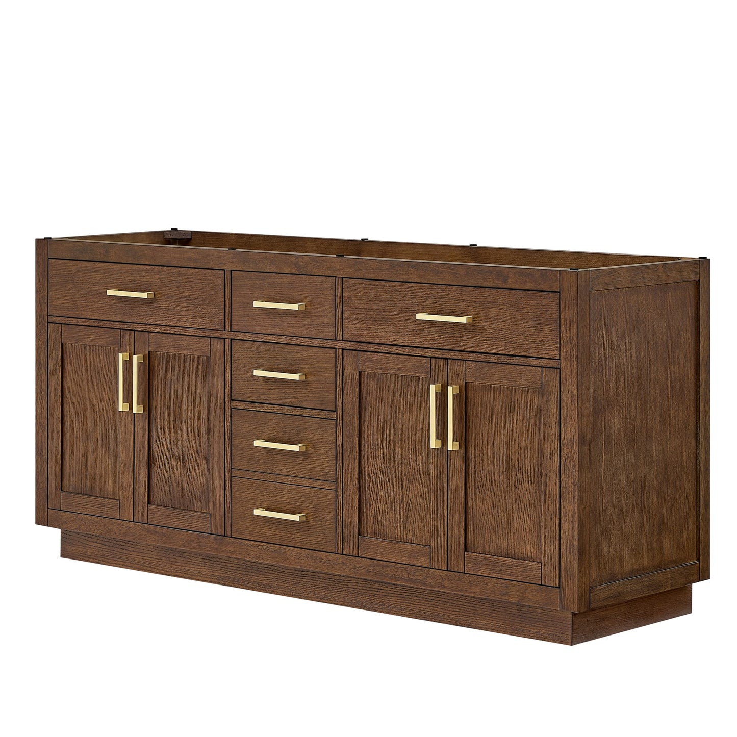 Beckett Double Bathroom Vanity with Toe Kick - 71W x 34.25H x 21.5D