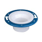 Adjustable Closet Flange, 4 in, Spigot, PVC, SCH 40/STD