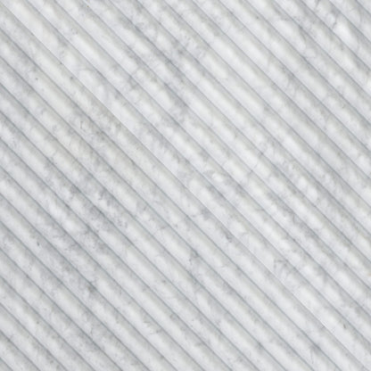 Carrara White Milano Ribbo Honed