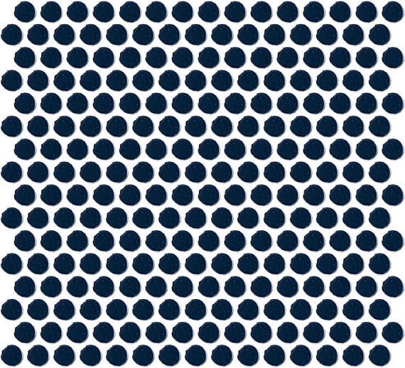 Color Wheel Mosaic Navy Hexagon 1.5X1.5 Glossy