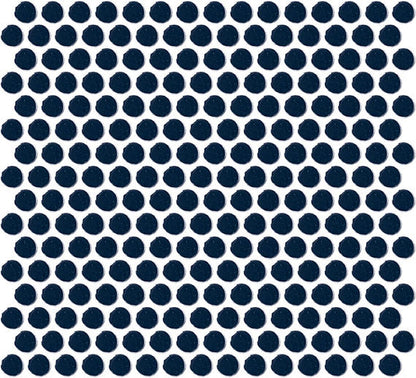 Color Wheel Mosaic Navy Herringbone 1X3 Glossy