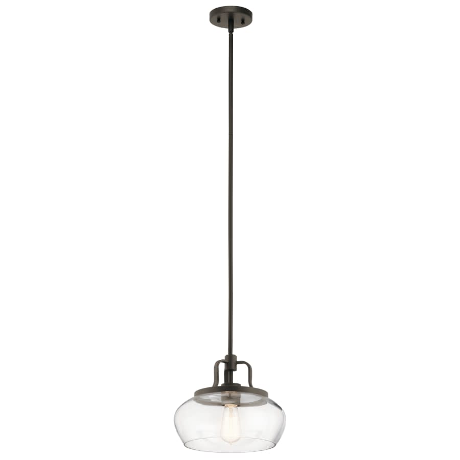 Davenport Convertible Single Light 12" Wide Pendant / Semi-Flush Ceiling Fixture