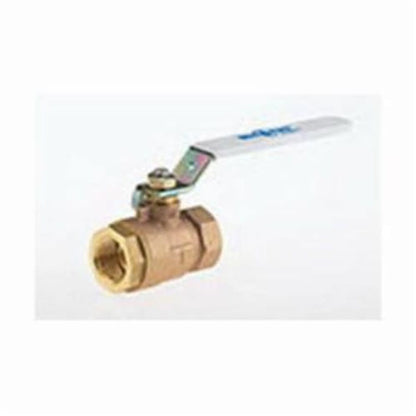 2-Piece Ball Valve, 1/4 in, FNPT, Full Port, Stainless Steel Ball, Bronze
