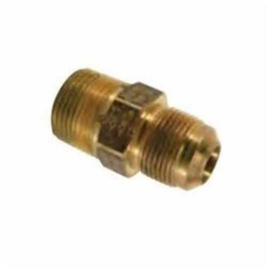 Gas Male Adapter, 5/8 x 1/2 in, Flare x MNPT, Steel